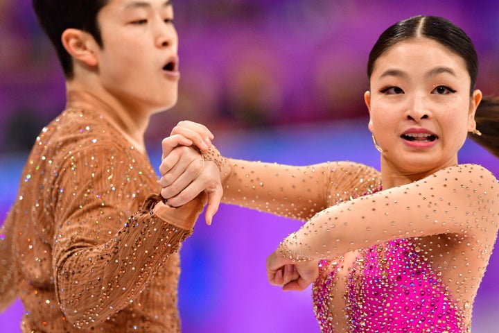 U.S. siblings Alex and Maia Shibutani were the picture of togetherness during their routine on Sunday.