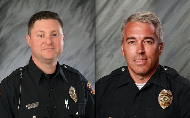 Officer Eric Joering, 39, and Officer Anthony Morelli, 54, were responding to a domestic disturbance call when they were fatally shot.