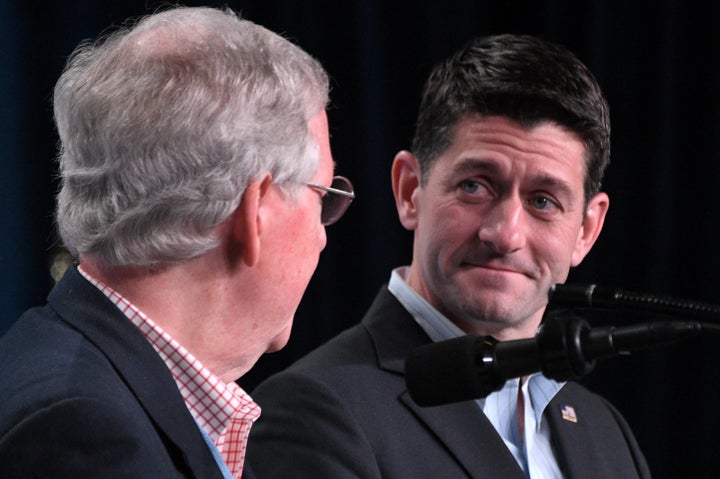 Senate Majority Leader Mitch McConnell (R-Ky)., left, and House Speaker Paul Ryan (R-Wis.) led Republicans in passing their latest round of tax cuts.