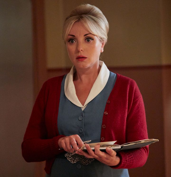 Trixie's absence was written in when Helen George went on maternity leave 