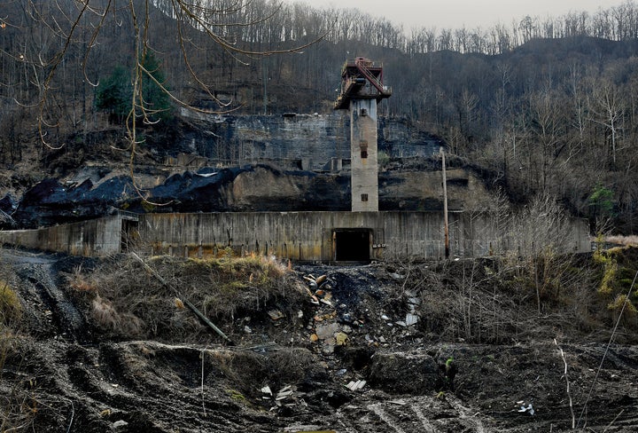 A former coal mine near Hazard in Perry County, Kentucky. As coal has waned, the Appalachian community faces increasingly frequent water shut offs due to crumbling infrastructure.