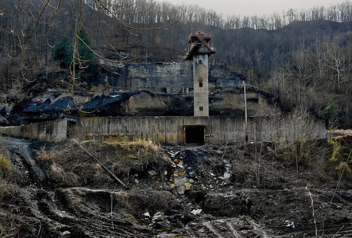 A former coal mine near Hazard in Perry County, Kentucky. As coal has waned, the Appalachian community faces increasingly frequent water shut offs due to crumbling infrastructure. 