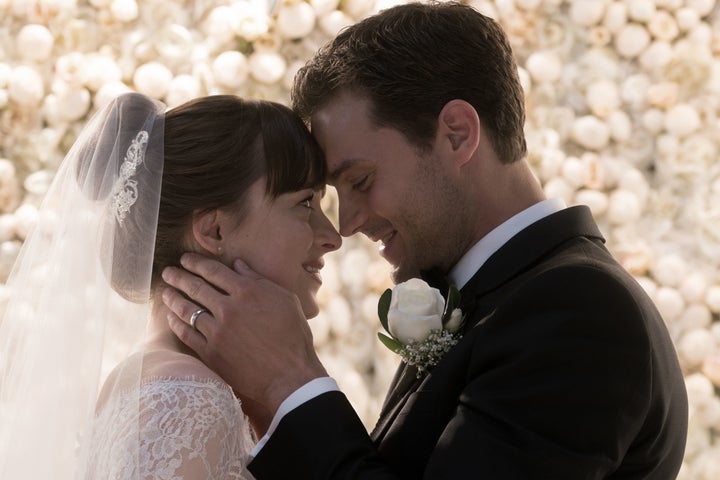 Dakota Johnson and Jamie Dornan in 'Fifty Shades Freed'