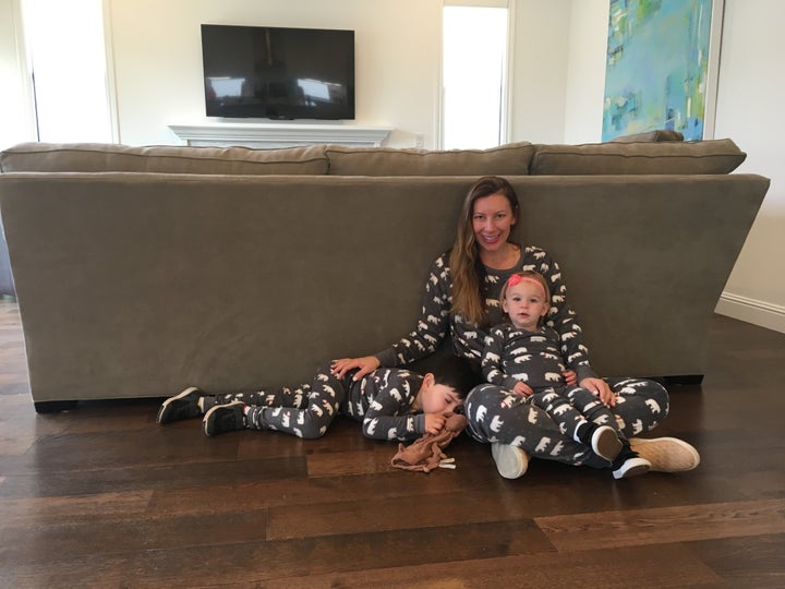 Goldstein and her son Max and daughter Eloise. 