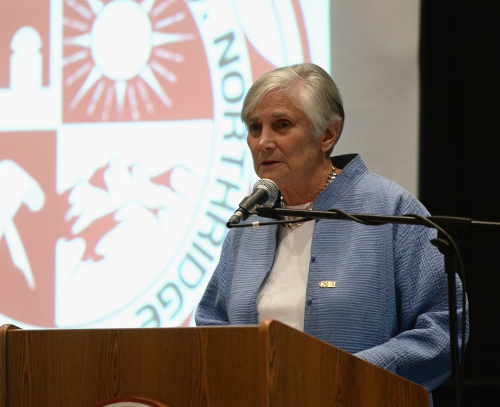 Former U.S. Assistant Secretary of Education Diane Ravitch speaks at California State University, Northridge, on Oct. 2, 2013, in Northridge, California.