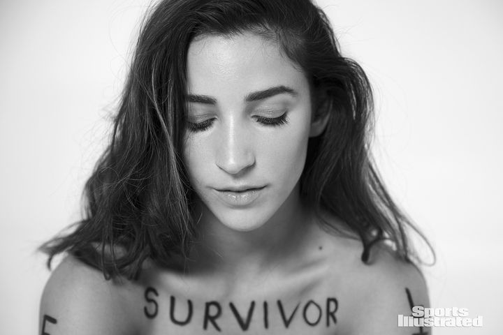 Aly Raisman poses for Sports Illustrated's "In Her Own Words" series.