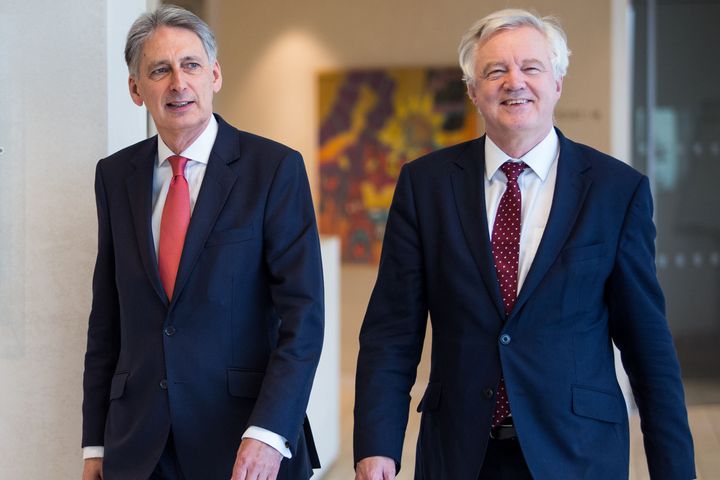 Chancellor Philip Hammond and Brexit Secretary David Davis