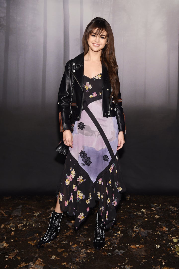 Selena Gomez at the Coach 1941 show at New York Fashion Week on Feb. 13.