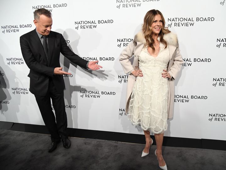 Tom Hanks and Rita Wilson attend the National Board of Review Awards Gala in New York in January.