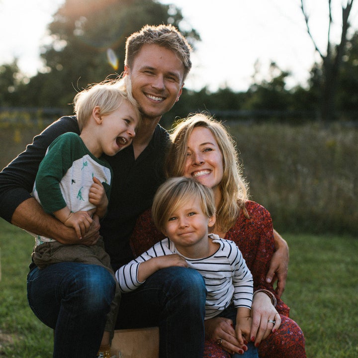 The Wiklunds -- with 4-year-old Casen and 3-year-old Hayden -- own a wedding photography business in Michigan.