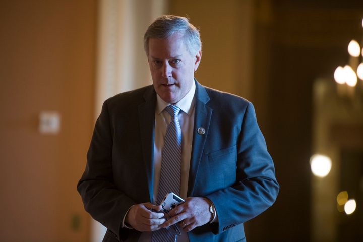Rep. Mark Meadows (R-N.C.) is seen in the Capitol on Jan. 20, 2018.