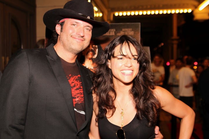 Filmmaker Robert Rodriguez and actress Michelle Rodriguez