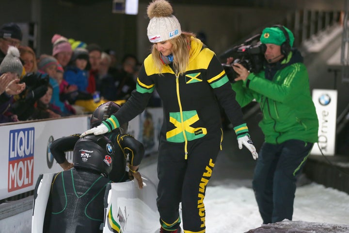 Sandra Kiriasis, right, has quit her role as coach on the Jamaican bobsleigh team.