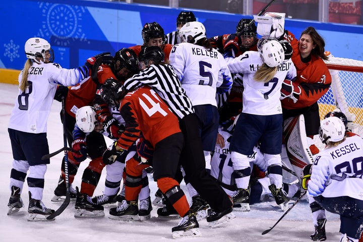 Canada defeated the United States in group play but both teams advanced to the semifinals.