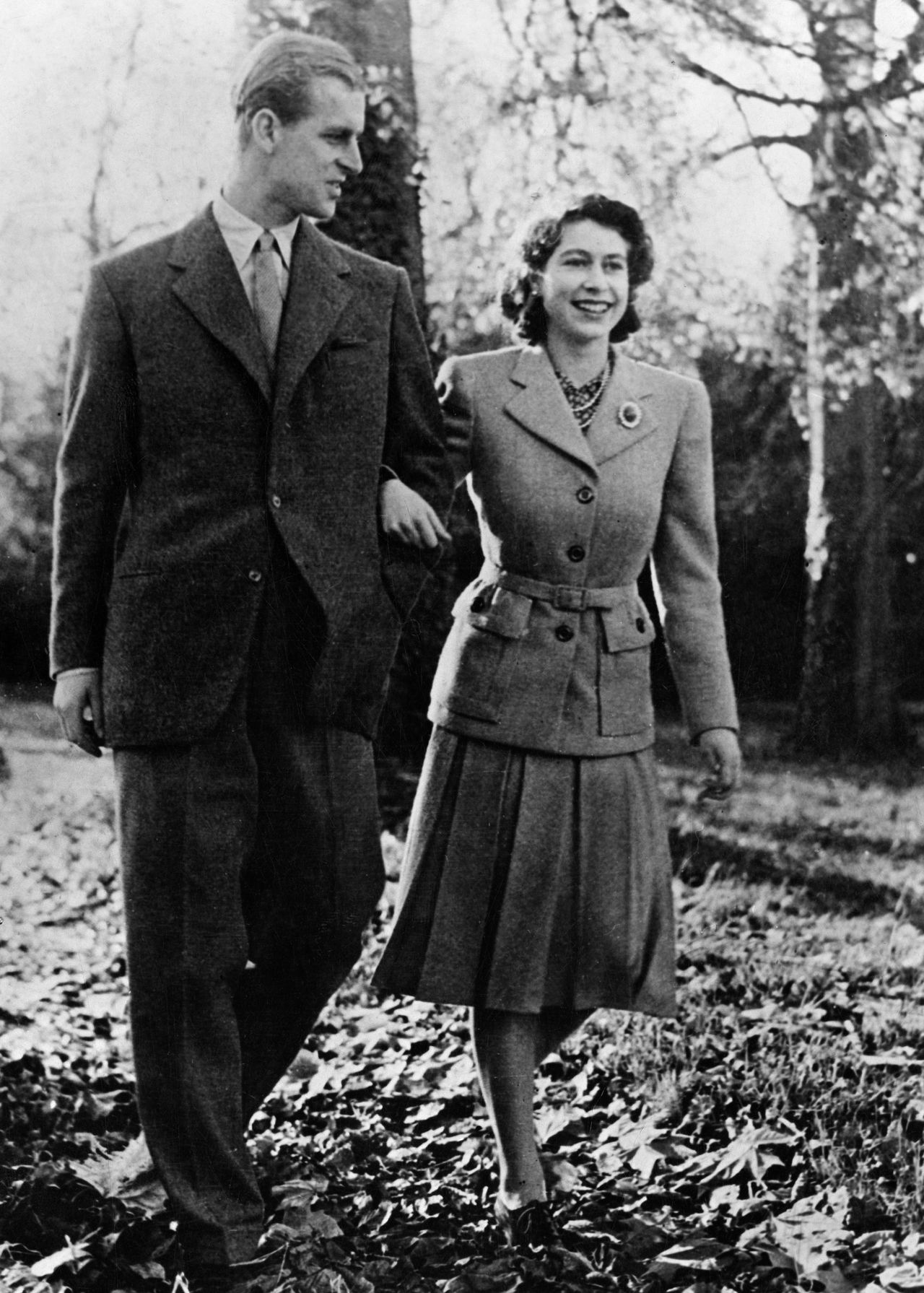 The Queen and the Duke of Edinburgh spent much of their winter honeymoon in Broadlands, Hampshire 