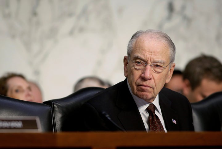 Senate Judiciary Chairman Chuck Grassley says the attorney general shouldn't have weighed in on a drug sentencing reform bill