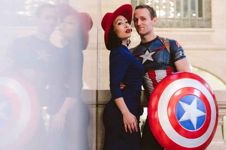 Couple S Dynamic Duo Engagement Pics Are Awesome In Every Way