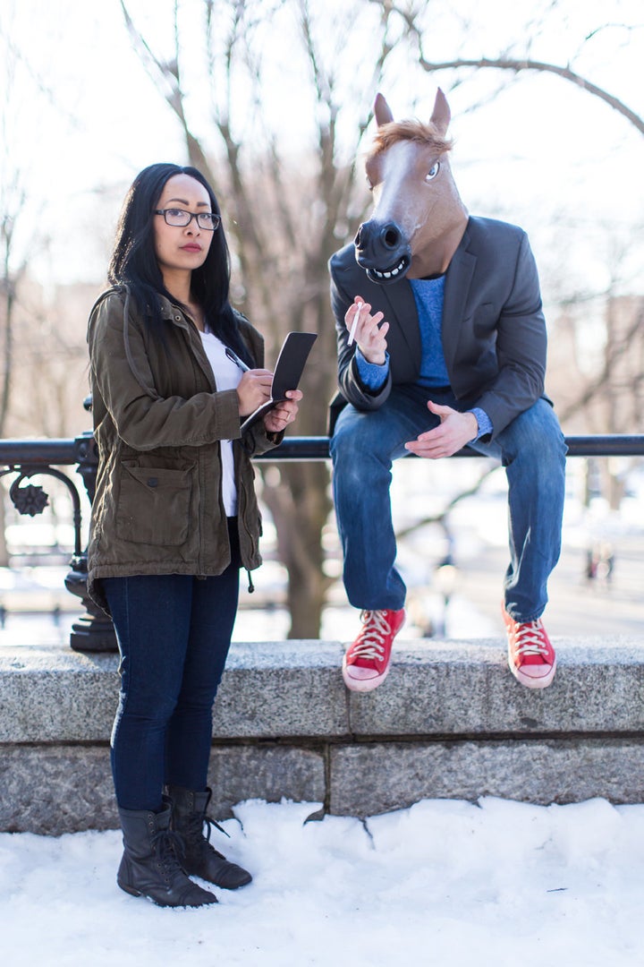 BoJack Horseman and Diane Nguyen from "BoJack Horseman."