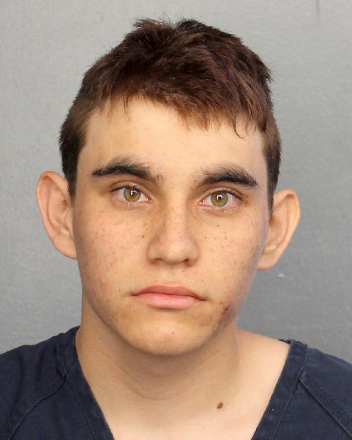 Nikolas Cruz, 19, was arrested at a Walmart more than an hour after the shooting began at Marjory Stoneman Douglas High School in Parkland, Florida. He has been charged with premeditated murder.