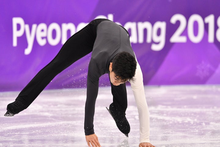 Nathan Chen, pictured Friday in the men's short program, isn't living up to the hype in South Korea games.