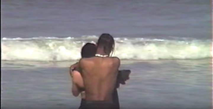 A still of Jenner and Scott from the nearly 12-minute video.