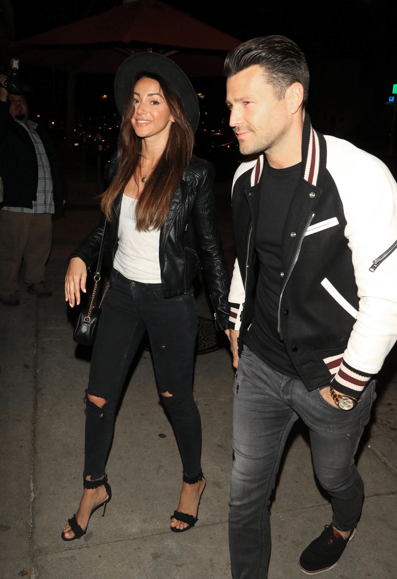 Mark with wife Michelle Keegan