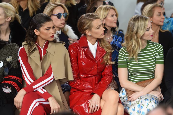 Zendaya, Blake Lively and Emily Blunt attend the Michael Kors Collection Fall 2018 Runway Show.