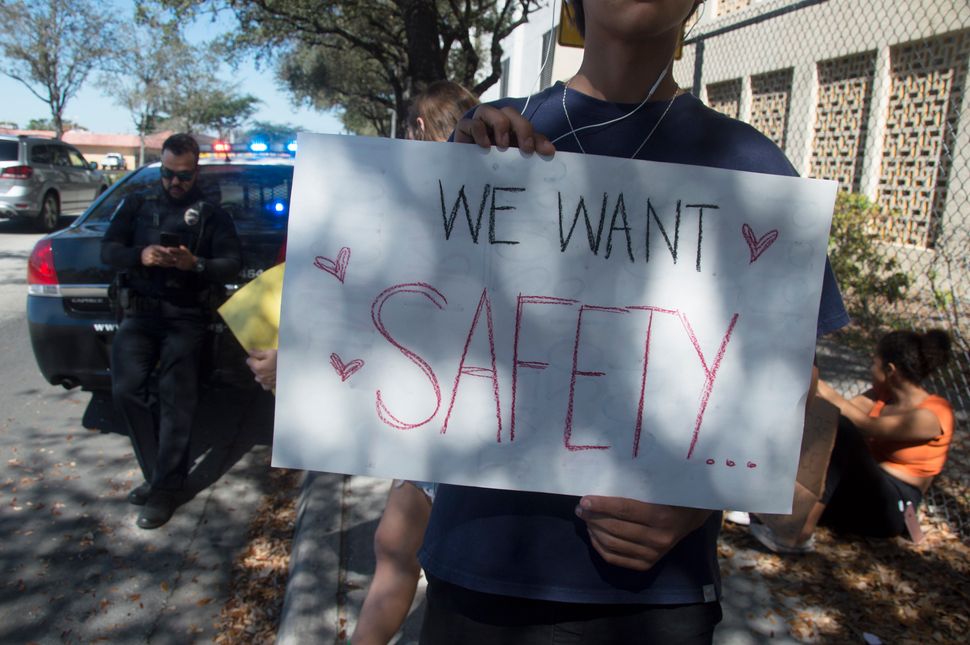 Florida High School Students Stage Walkout To Protest Gun Violence