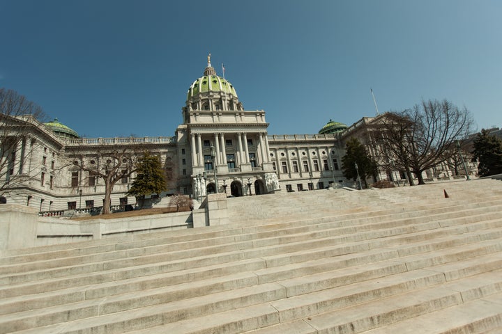 The Pennsylvania State Capitol in Harrisburg. 