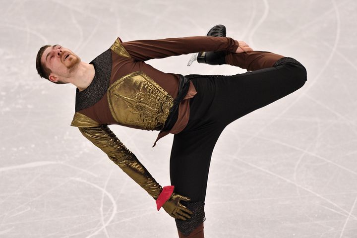 Germany's Paul Fentz performed to music from "Game of Thrones" for his free skating routine.