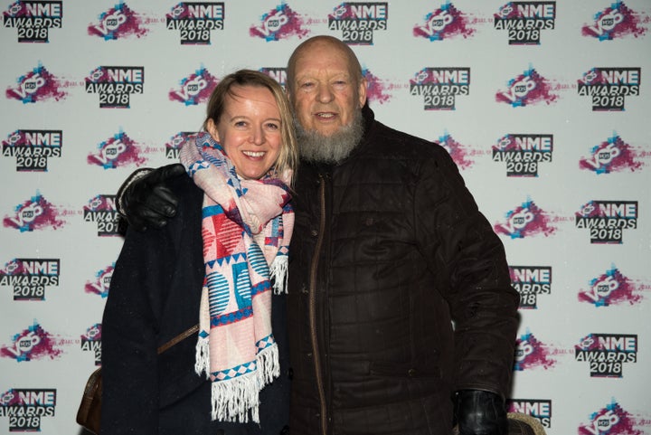 Emily and her father, Michael, at this week's NME Awards 