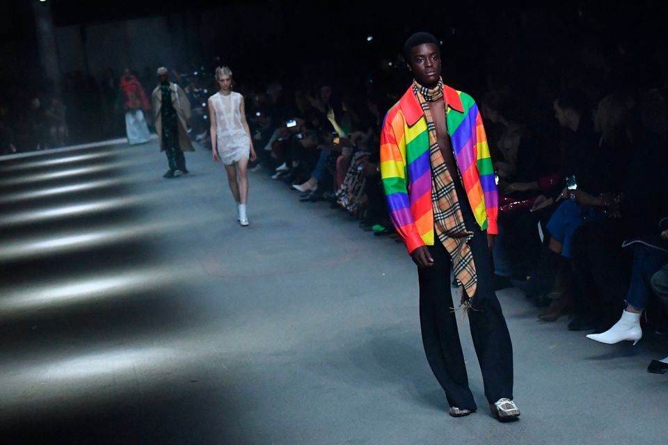 Burberry At London Fashion Week: Rainbow High-Tops We Wanted To Wear Straight Off The