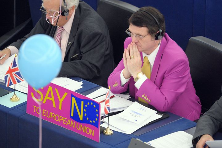 Gerard Batten at the European Parliament.