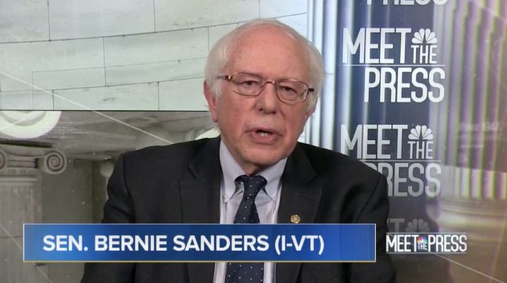 Sen. Bernie Sanders (I-Vt.) appeared on NBC's