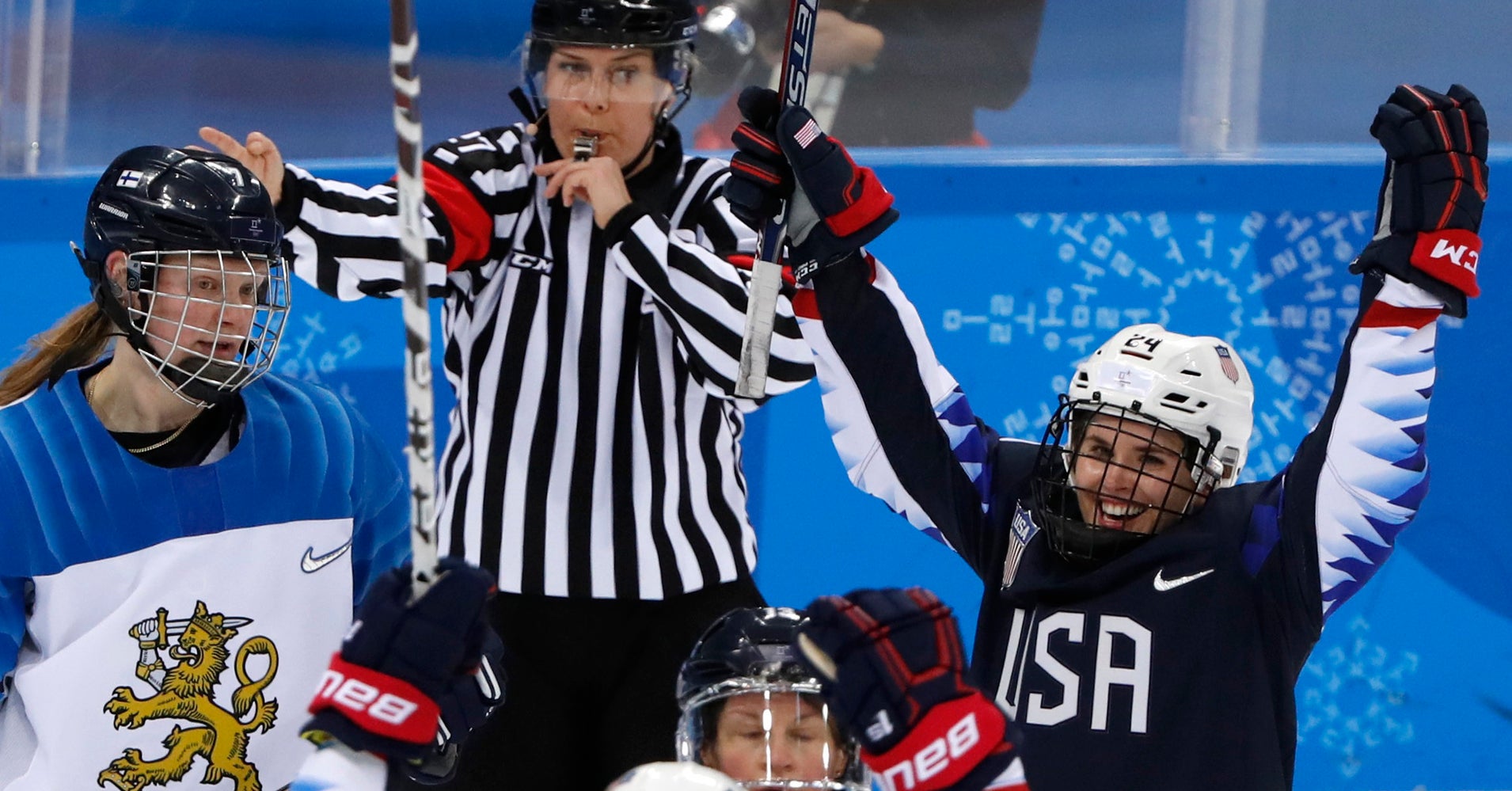 U.S. Women’s Ice Hockey Team Crushes Finland, Heads To Olympic Finals