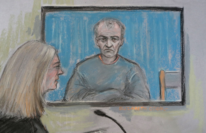 Court artist sketch of Barry Bennell who was today sentenced to 30 years jail for a string of historical sexual assaults committed on young boys in his care