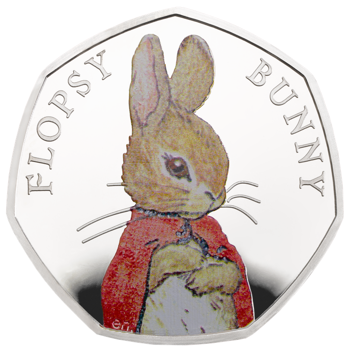 Flopsy Bunny is one of four characters featured on the new Beatrix Potter-inspired coins 