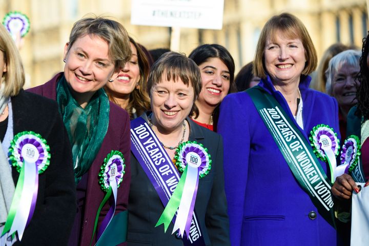 Harriet Harman and other female Labour MPs