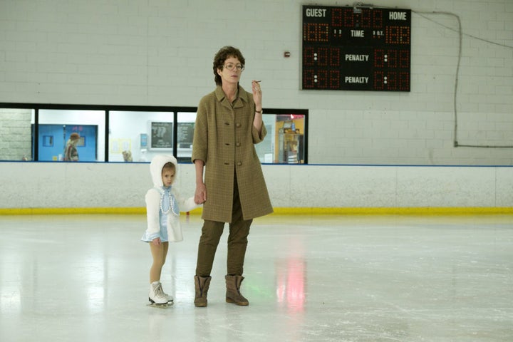 <strong>The film shows LaVona taking Tonya to the rink at a very young age </strong>