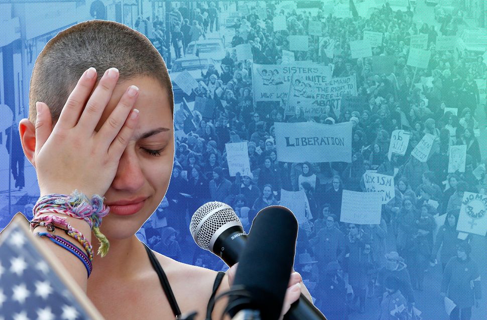 Marjory Stoneman Douglas High School student Emma Gonzalez pauses during her speech at a rally for gun control in Fort Lauderdale, Florida, on Feb. 17, 2018. A survivor of the mass shooting at her school on Feb. 14, she called out President Donald Trump and other politicians over their ties to the powerful National Rifle Association.