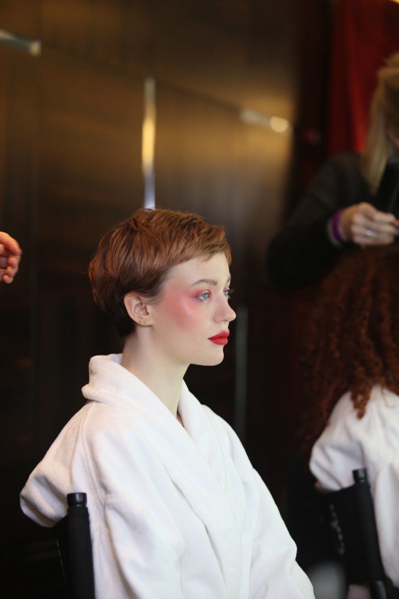 Backstage beauty at London Fashion Week: Bobbi Brown for Lulu Guinness shows us how to pull off a dewy blush. 