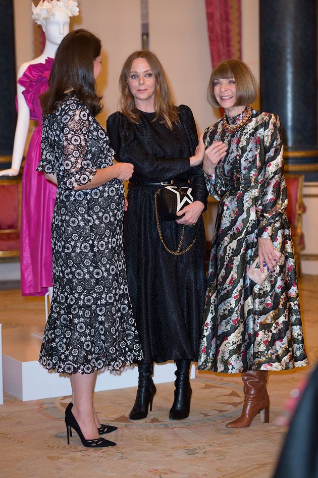 The Duchess of Cambridge with Wintour and designer Stella McCartney, Feb. 19, 2018.