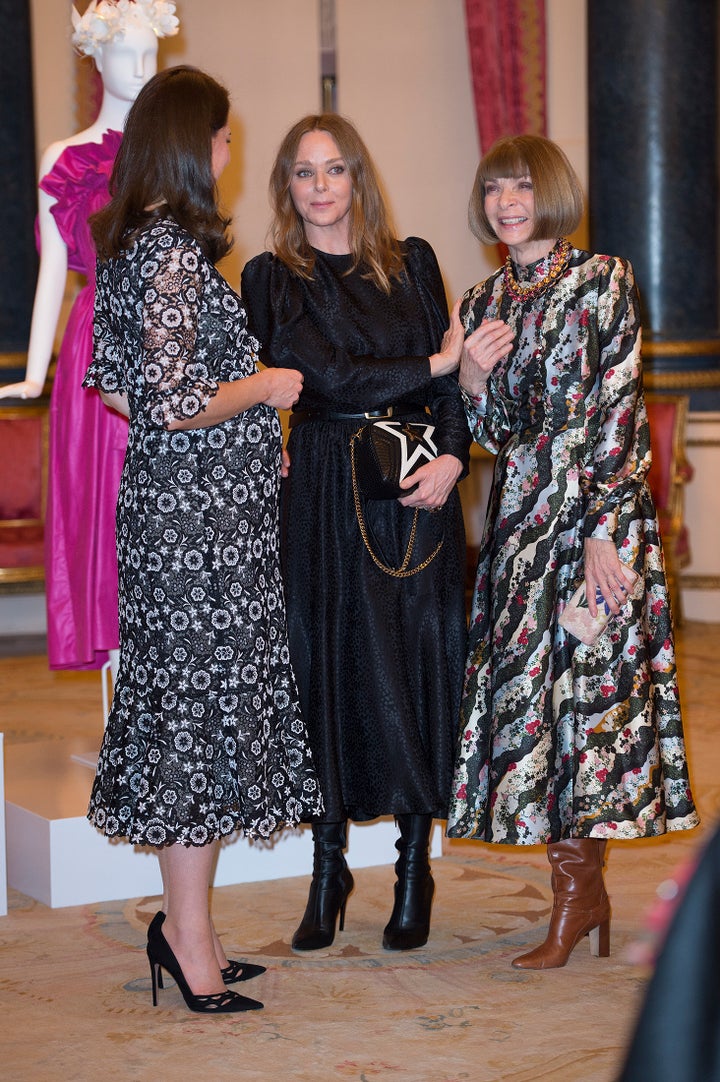 The Duchess of Cambridge with Wintour and designer Stella McCartney, Feb. 19, 2018.