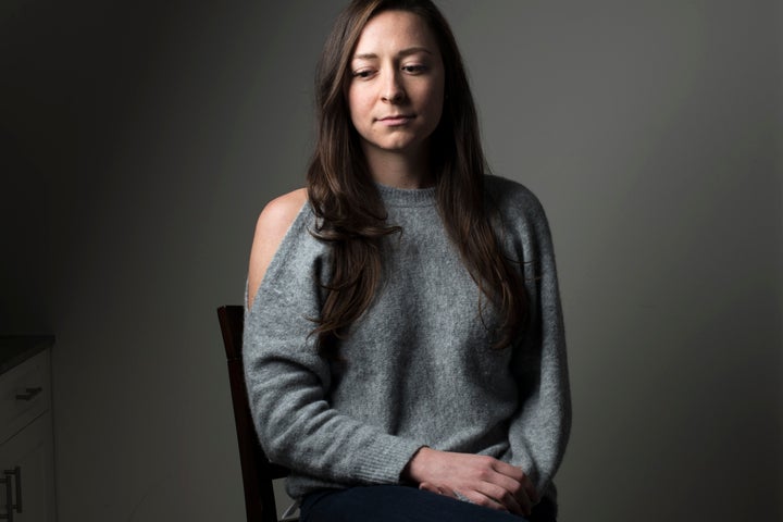 Kukors poses for a portrait in New York City on Feb. 11, 2018, four days after publicly accusing Hutchison of sexua