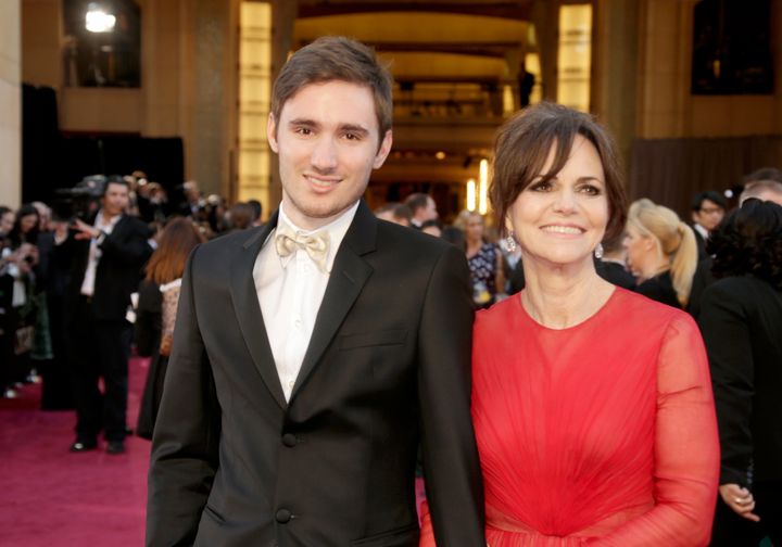 Sam Greisman (L) and Sally Field arrive at the Oscars in 2013.