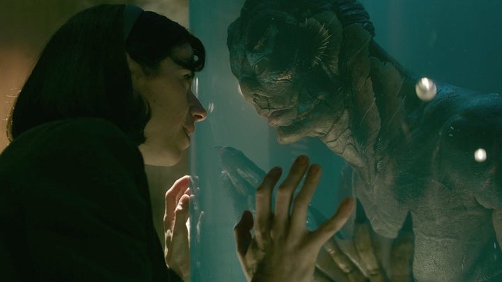 Sally Hawkins, left, and Doug Jones in "The Shape of Water."