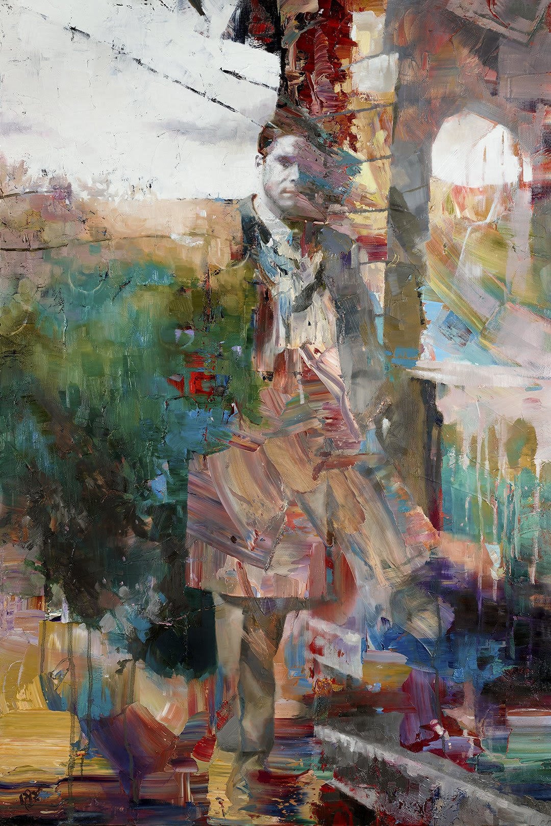 "A Space of Your Own" is based on an old photograph of Richmond's father, who died as the series was being created.