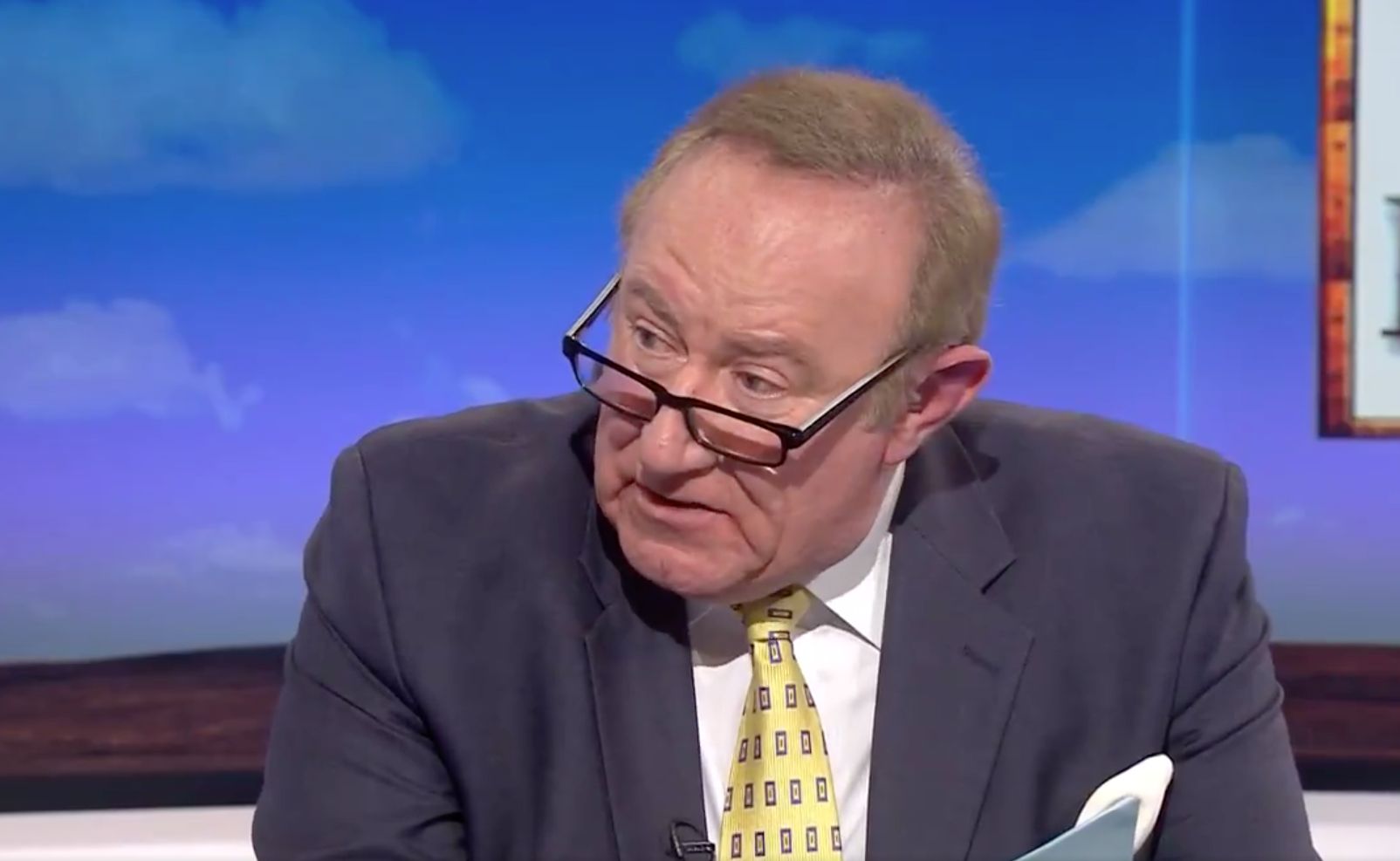 Andrew Neil eyeballs Steve Baker over claims Jeremy Corbyn was linked to a communist spy.