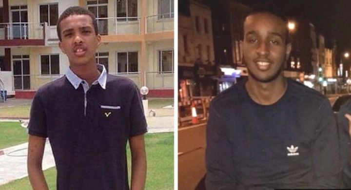 <strong>Abdikarim Hassan (L) and Sadiq Aadam Mohamed died after being stabbed in Camden on Tuesday</strong>