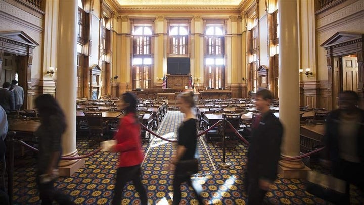 Georgia legislative interns receive a tour of the state Capitol in 2015. The #MeToo movement has drawn new attention to the workplace rights of unpaid interns, who often don’t have the same civil protections as employees. 